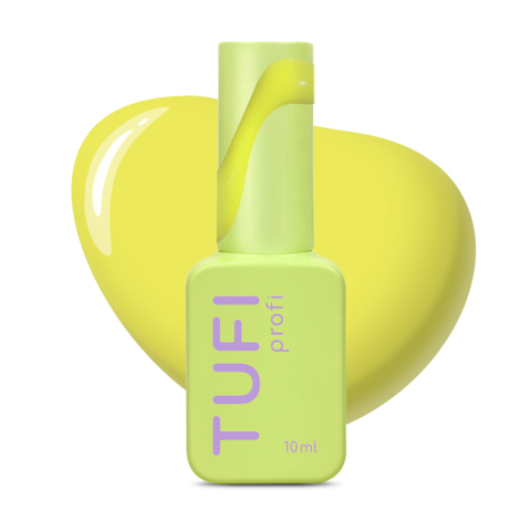 Гель-лак TUFI Profi Summerline №32 Zest неоново-жовтий 10 мл