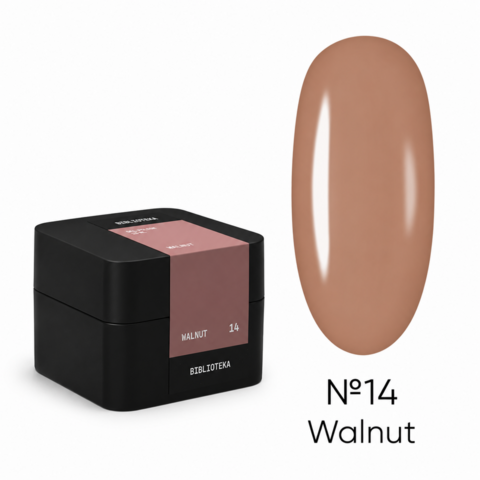 Гель моделюючий Biblioteka Builder Gel №14 Walnut Горіх 15 мл