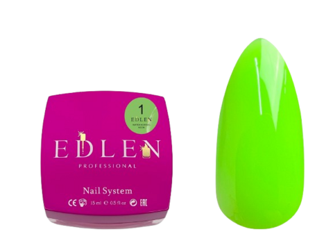 Акригель Edlen Water Neon №01 15  мл УЦІНКА термін придатності до 23.08.26