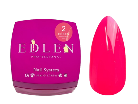 Акригель Edlen Water Neon №02 50  мл УЦІНКА термін придатності до 04.10.26