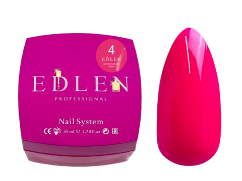 Акригель Edlen Water Neon №04 50  мл УЦІНКА термін придатності до 04.10.26
