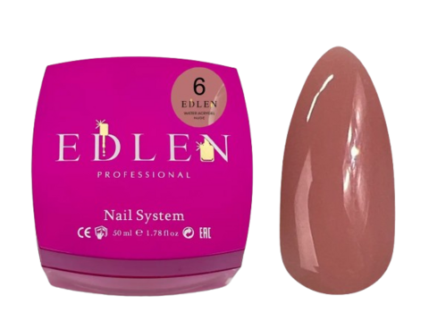Акригель Edlen Water Nude №06 50  мл УЦІНКА термін придатності до 11.10.26