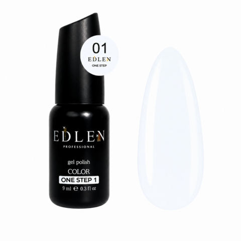 Гель-лак однофазний для педикюру Edlen One step №01 9 мл