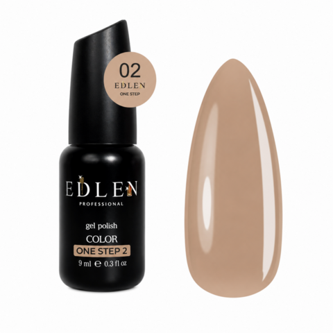Гель-лак однофазний для педикюру Edlen One step №02 9 мл