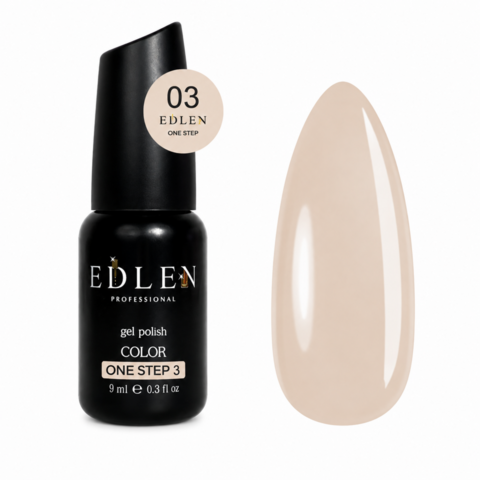 Гель-лак однофазний для педикюру Edlen One step №03 9 мл