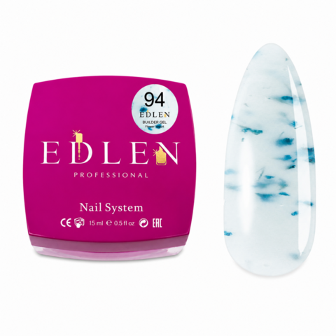 Гель моделирующий Edlen Builder Gel Flower yogurt с сухоцветами №94 15 мл