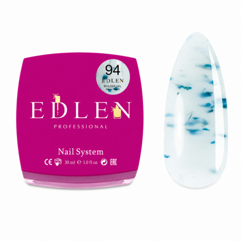 Гель моделюючий Edlen Builder Gel Flower yogurt з сухоцвітами №94 30 мл