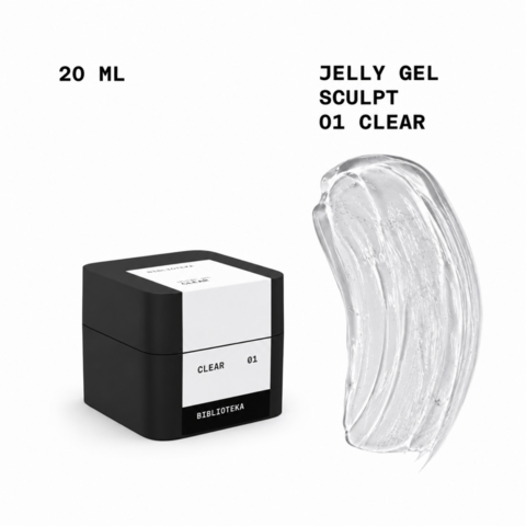 Гель-желе моделирующий Biblioteka Sculpt Jelly Gel №01 Clear Прозрачный 20 мл