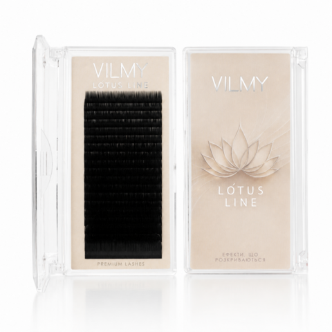 Ресницы Vilmy Lotus черные 20 линий Mix LJ 0.07 11 мм