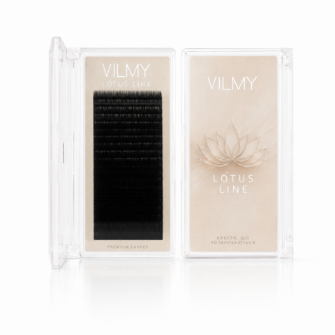 Ресницы Vilmy Lotus черные 20 линий Mix LB 0.07 17 мм
