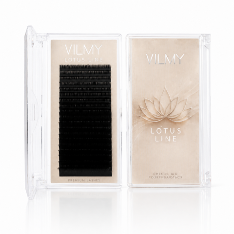 Вії Vilmy Lotus чорні 20 ліній Mix LD 0.05 7-17 мм