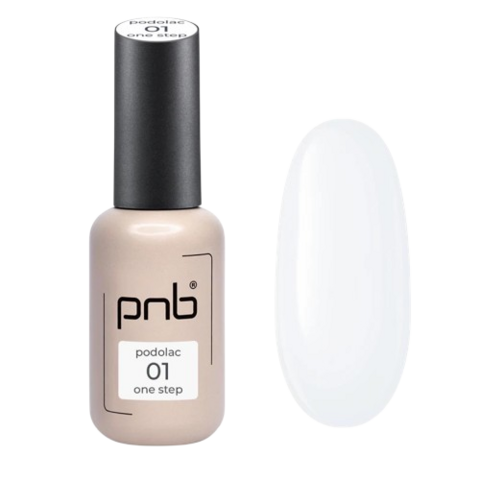 Гель-лак однофазный для педикюра PNB Podolac One step №01 8 мл