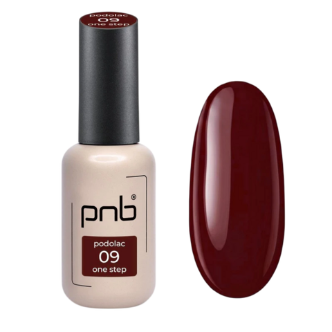 Гель-лак однофазный для педикюра PNB Podolac One step №09 8 мл
