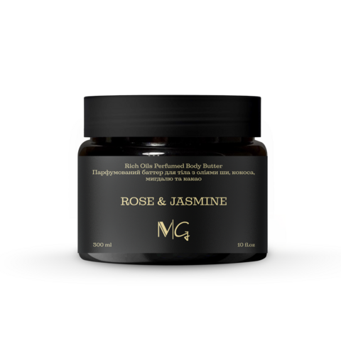 Батер парфумований MG Jasmine & Rose з оліями ши, кокоса, мигдалю та какао 300 мл