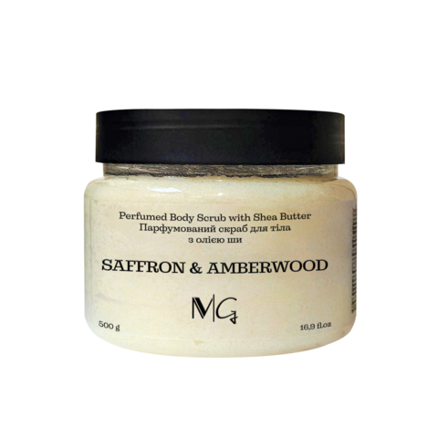 Скраб для тіла парфумований MG Saffron & Amberwood 500 гр