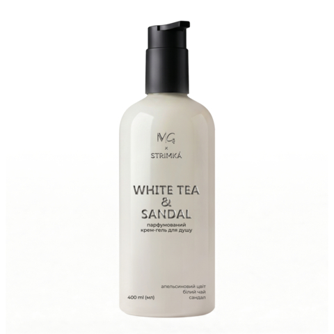 Крем-гель для душа парфумований MG & Strimka White tea & Sandal 400 мл
