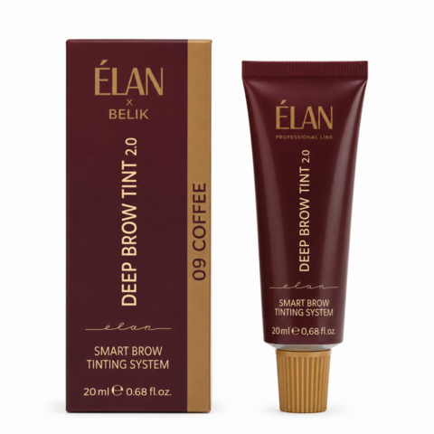 Фарба для брів Elan Deep Brow Tint 2.0 №09 Coffee deep brown 20 мл