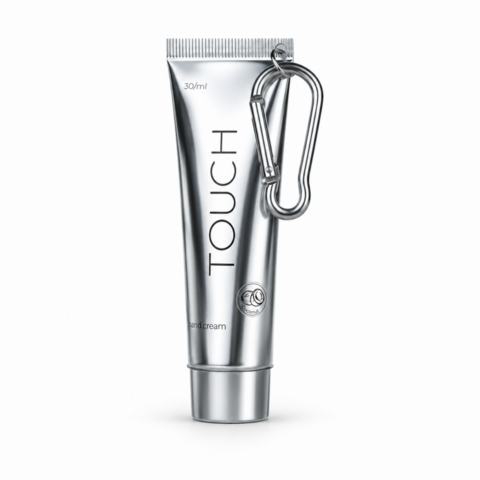 Крем для рук Touch Silver Line Coconut с карабином 30 мл