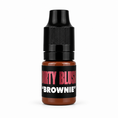 Пигмент для перманентного макияжа минеральный губ The Mineral Lips Dirty blush Brownie 6мл