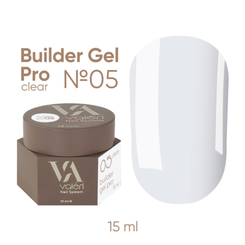 Гель моделюючий Valeri Builder Gel Pro (new collection) №05 15 мл