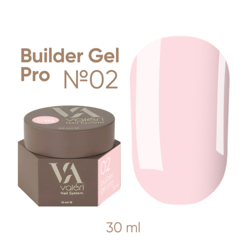 Гель моделюючий Valeri Builder Gel Pro (new collection) №02 30 мл