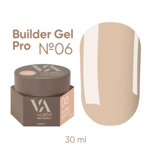 Гель моделюючий Valeri Builder Gel Pro (new collection) №06 30 мл