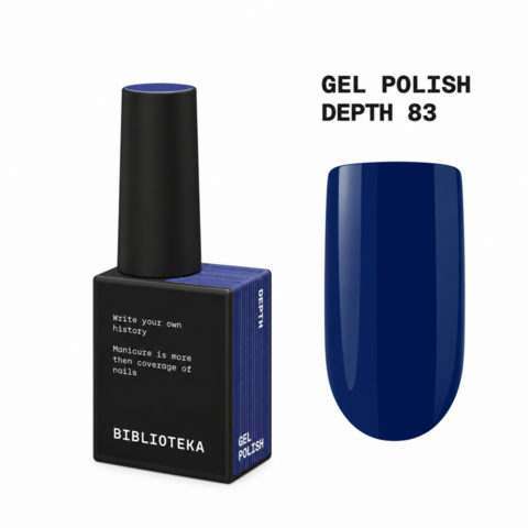 Гель-лак Biblioteka Duo №83 Depth Глибокий темно-синій 10 мл