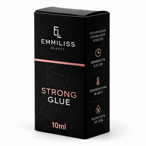 Клей для наращивания ресниц Emmiliss Strong 0.5 с 10 мл прозрачный