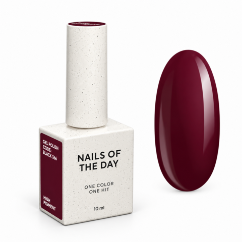 Гель-лак Nails Of The Day Wine Odesa Black №366 10 мл