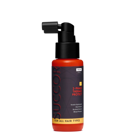 Спрей двофазний термозахисний для волосся Succor 2-phase Thermo protect Spray 60 мл