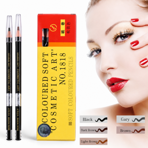 Карандаш для татуажа бровей Cosmetic art 1818-09 темно-коричневый