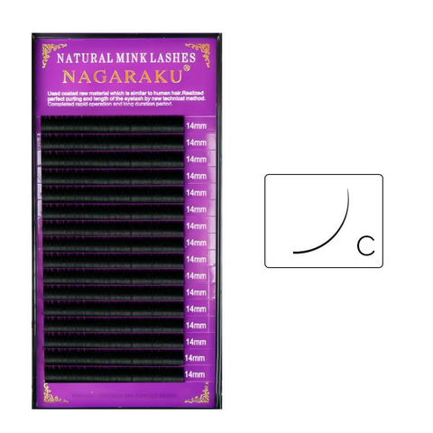 Вії Нагараку Nagaraku C, 0.1, 16 мм