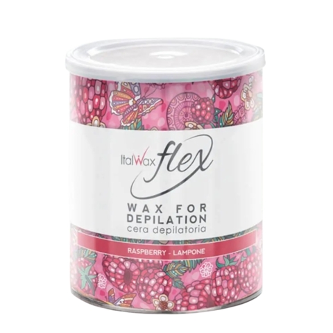 Воск ItalWax Flex в банке 800 мл, малина