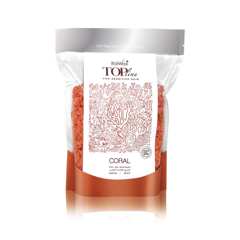 Горячий воск ItalWax Tор Formula в гранулах премиум-класс 750 г, корал