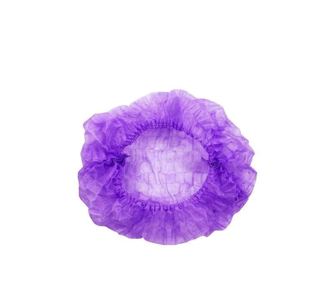 Шапочка медична на подвійній резинці Polix PRO&MED™ зі спанбонду (100 шт/пач), фіолетова