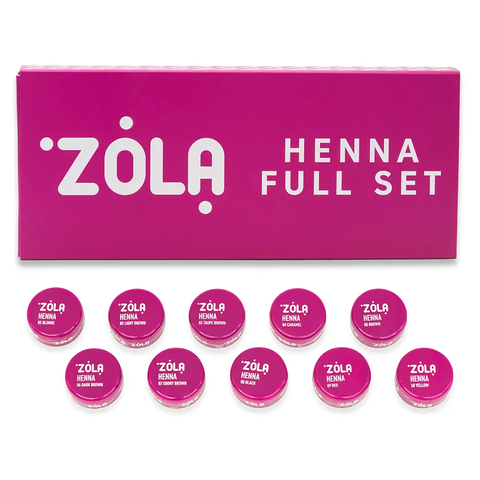 Набір хни Zola Henna Full Set, 2,5 г*10 шт