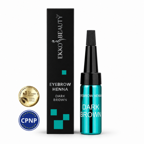 Хна для бровей Ekko Beauty Dark Brown, 5 мл
