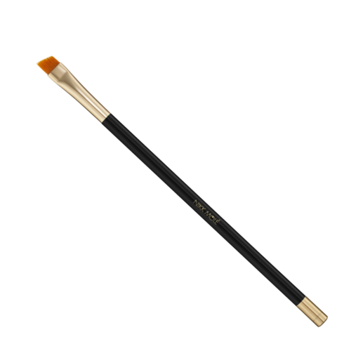 Пензлик Nikk Mole №20 для фарбування брів, ручка чорна, прямий