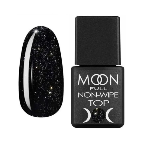 Топ без липкого шару Moon Full Leaf gold black, 8 мл