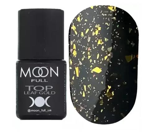 Топ без липкого шару Moon Full Leaf gold, 15 мл