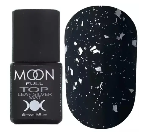 Топ без липкого слоя Moon Full Leaf silver, 8 мл