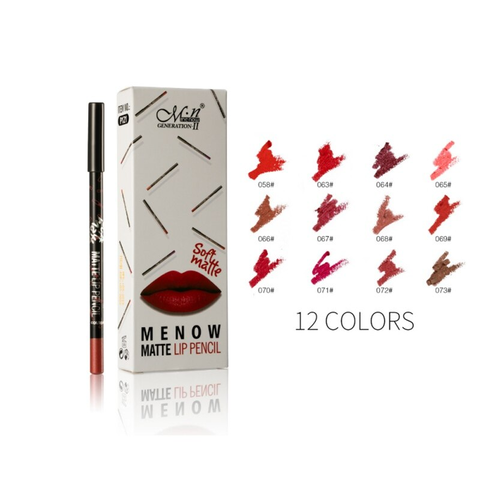 Олівець для губ матовий Menow Lips, (12шт/пач)