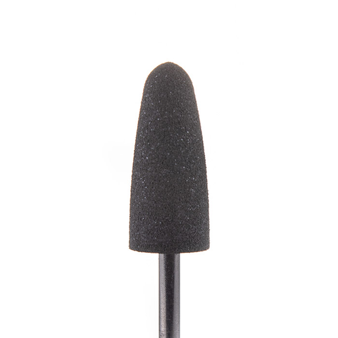 Фреза силиконовая Конус закругленный 10*24 мм, 180 грит черная