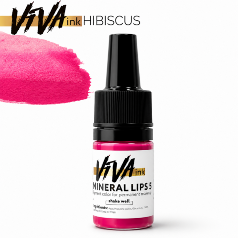 Пігмент Viva Lips M5 Hibiscus для перманентного макіяжу 6 мл