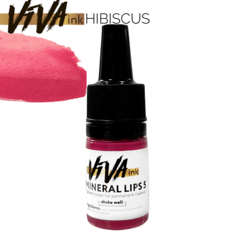 Пигмент Viva M5 Lips Hibiscus для перманентного макияжа 6мл