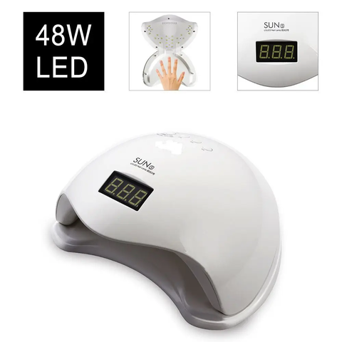 Лампа для манікюру SUN 5 UV + LED 48W, біла