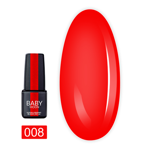 Гель-лак Baby Moon Red Chic №08, 6  мл