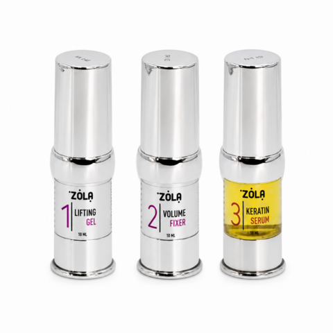 Набір складів для ламінування Zola Brow&Lash Lamination System №1,2,3 по 10  мл
