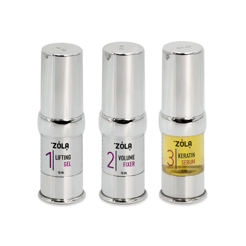 Набір складів для ламінування Zola Brow&Lash Lamination System №1,2,3 по 10  мл