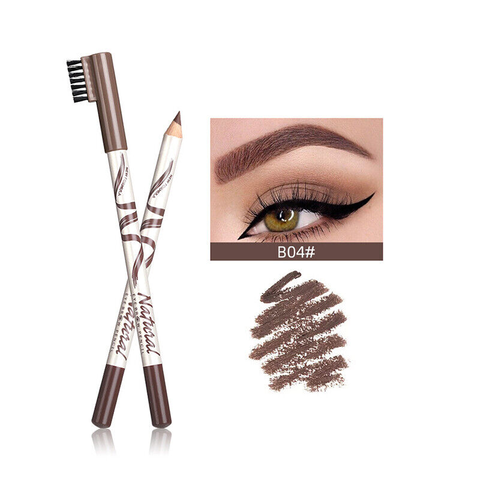 Олівець для брів Menow Natural Eyeliner №4, світло-коричневий